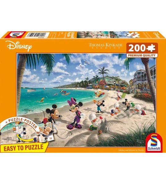 999 Games - Disney, Mickey & Minnie in Florida, 200 stukjes - Legpuzzel