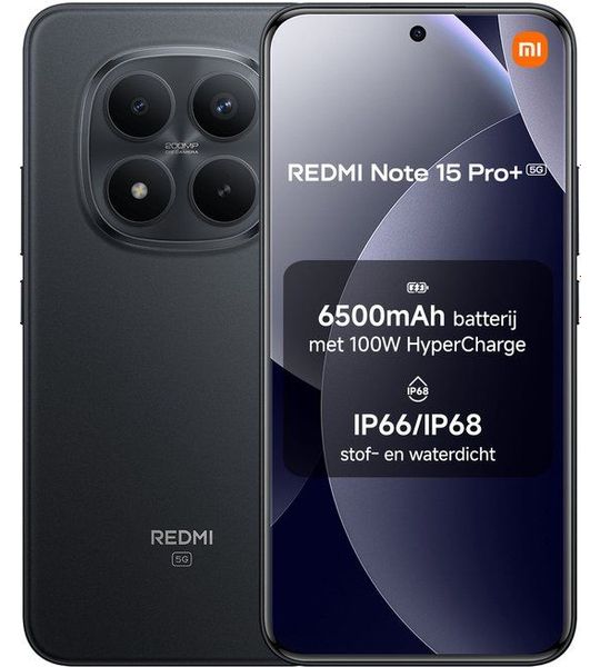 Xiaomi Redmi Note 15 Pro+ 5g/12gb/512gb Blk - 512 Gb Zwart