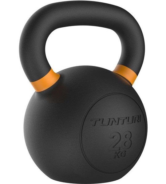 Tunturi Platinum Cast Iron Kettlebell - 28kg - Incl. gratis fitness app