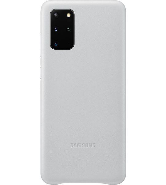 Samsung Galaxy S20 Plus Leather Cover Lichtgrijs
