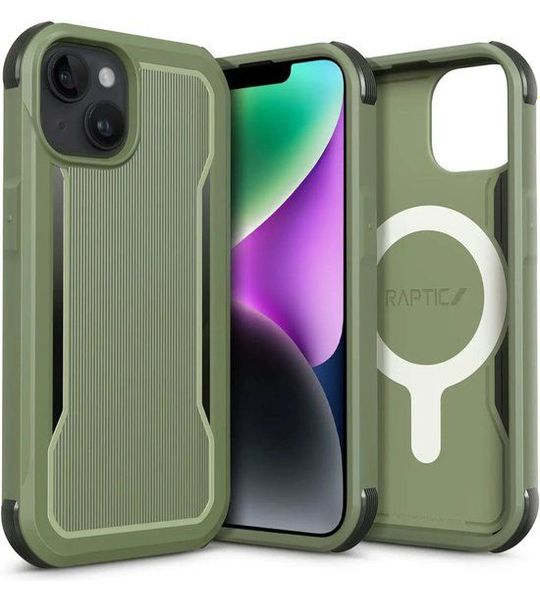 RAPTIC Iphone 14 Plus, Hoesje Fort Magsafe, Groen