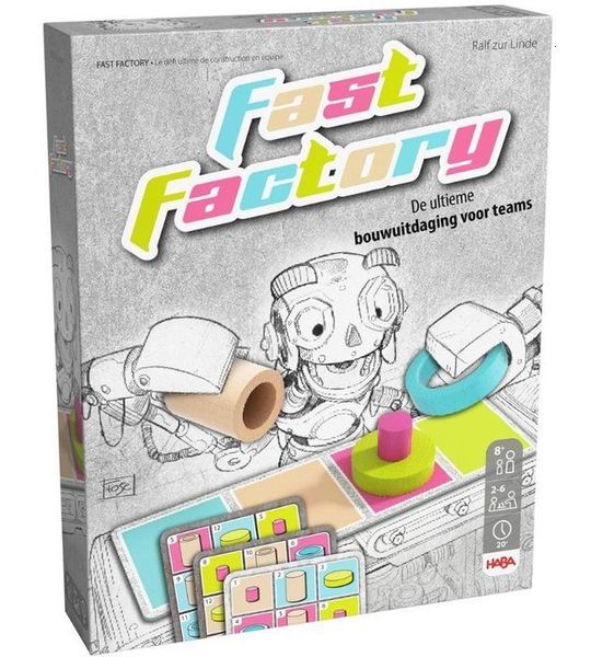 Haba spel Fast Factory behendigheidsspel voor kinderen teamwork.