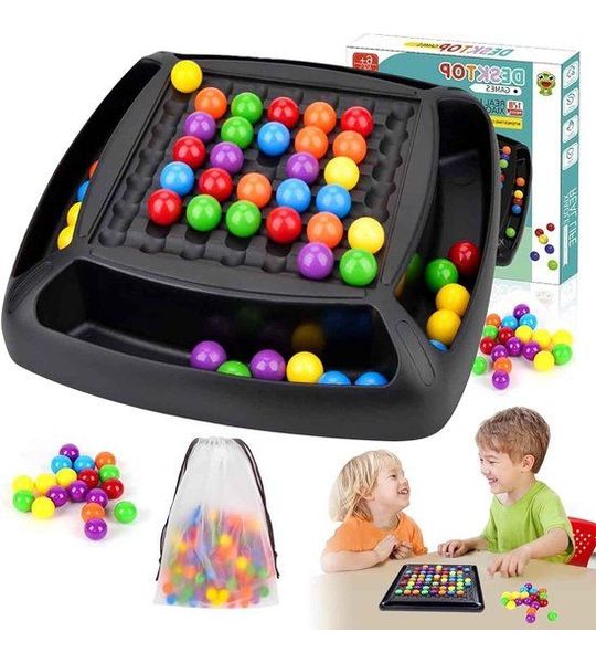 Ronte - Schaakbord dubbel duel en regenboogbal spel voor gezelschapsspellen