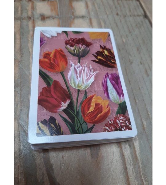 Speelkaarten Holland tulpen roze