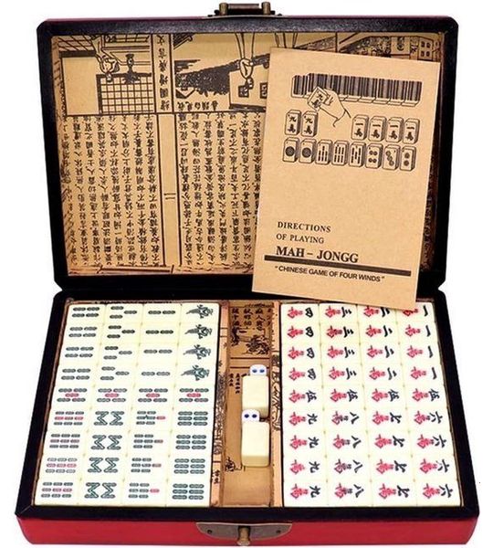 Mahjong Bordspel - Bordspel - Koffer - Luxe editie - 28cmx19cm
