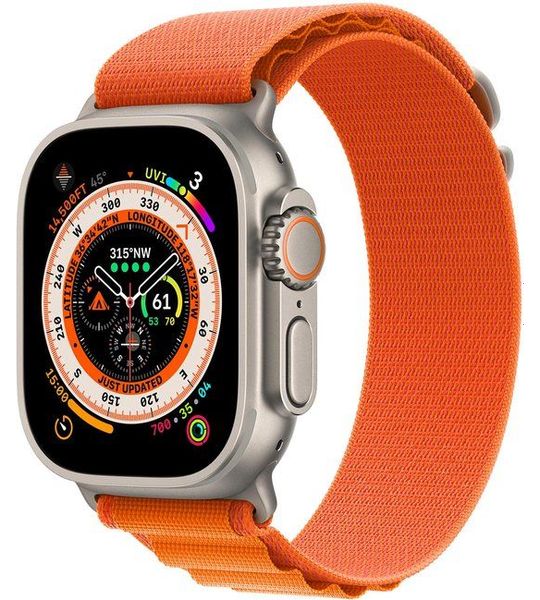 Apple Watch Ultra 49mm Alpine Horlogeband Oranje S