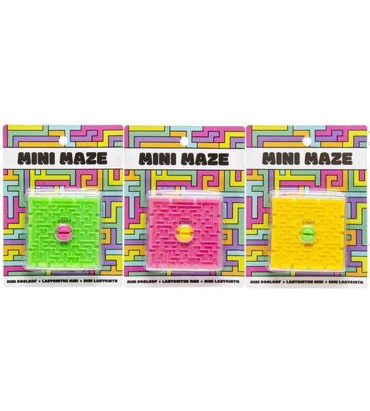 Duckiez Mini Labyrinth Spel Op Kaart - 1 stuk