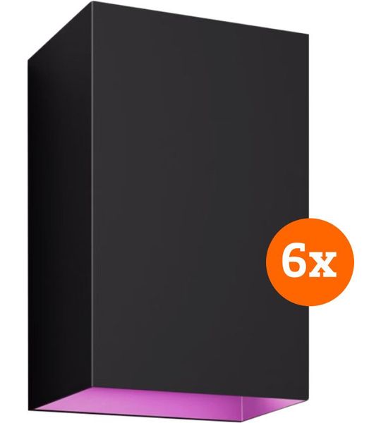 Philips Hue Resonate muurlamp White & Color zwart 6-Pack