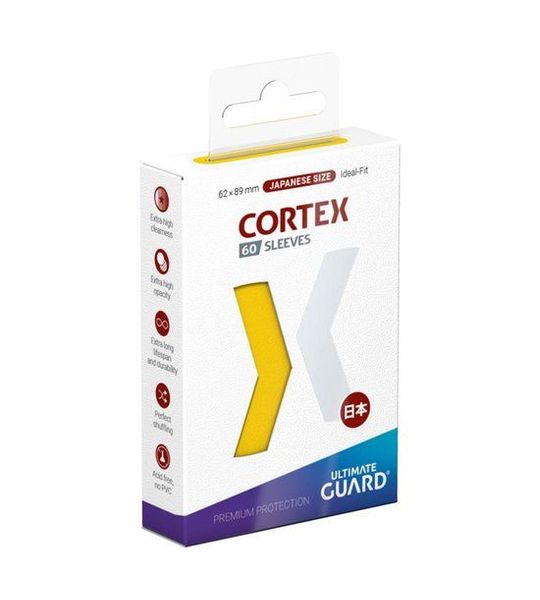 Ultimate Guard Cortex Sleeves Japanese Size (60) - Yellow
