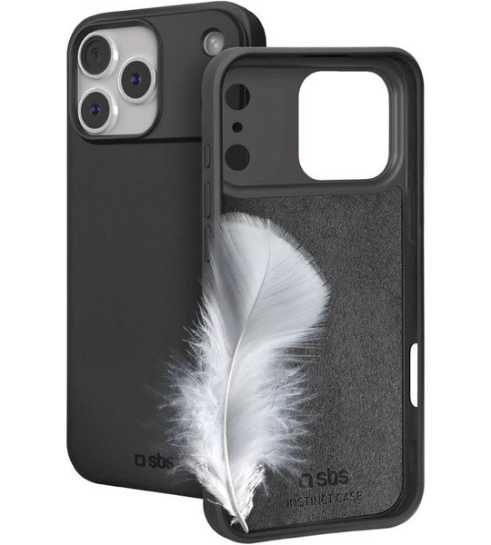 SBS Instinct Telefoonhoesje Voor Apple iPhone 17 Pro Max Zwart