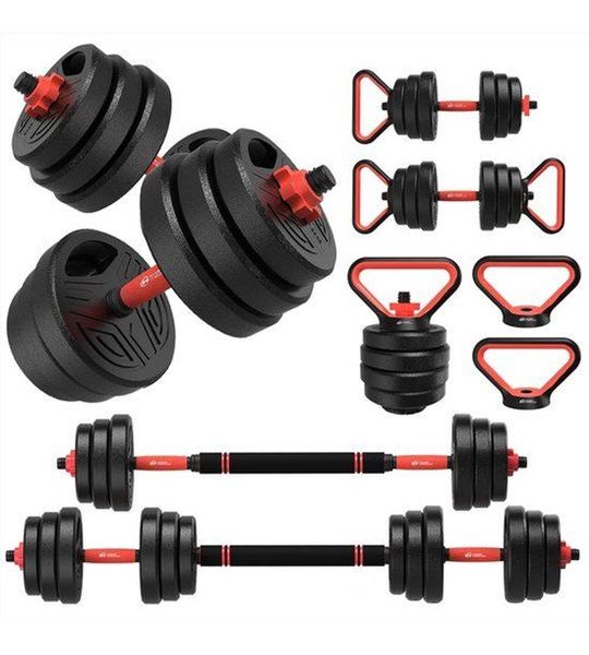 Nella 3-in-1 Dumbbell - Barbell Set 20 kg - Verstelbare Halterset met