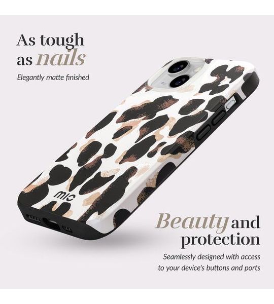MIO By Mobilize Magsafe Compatible Telefoonhoesje Voor Apple Iphone 16 Pro Leopard