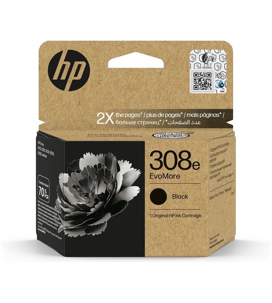 HP 308e EvoMore Cartridge Inkt Zwart