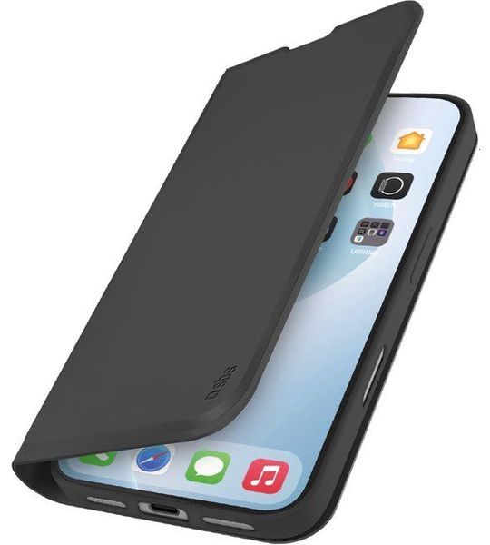SBS Wallet Smooth Telefoonhoesje Voor Apple iPhone 17 Air Zwart