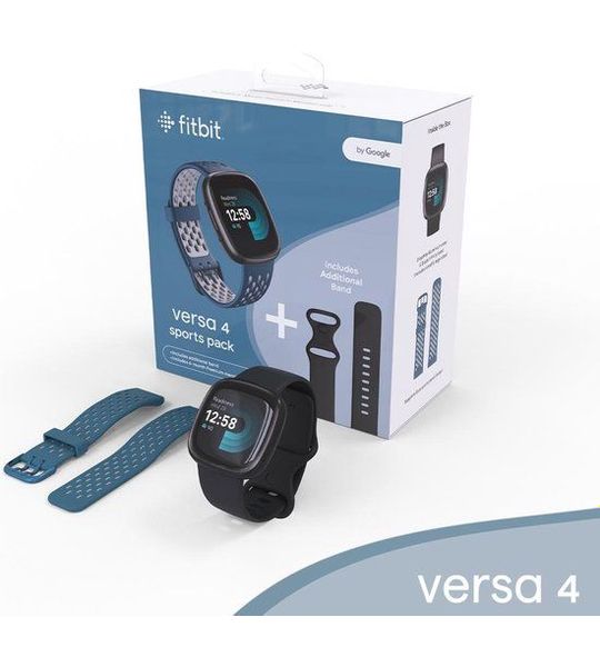 Fitbit Versa 4 - Zwart + Free Band