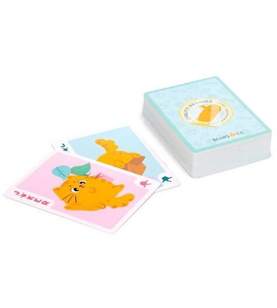 Speelkaarten/Kaartspel - Beans & Co Cats Thema - 9x6,5cm