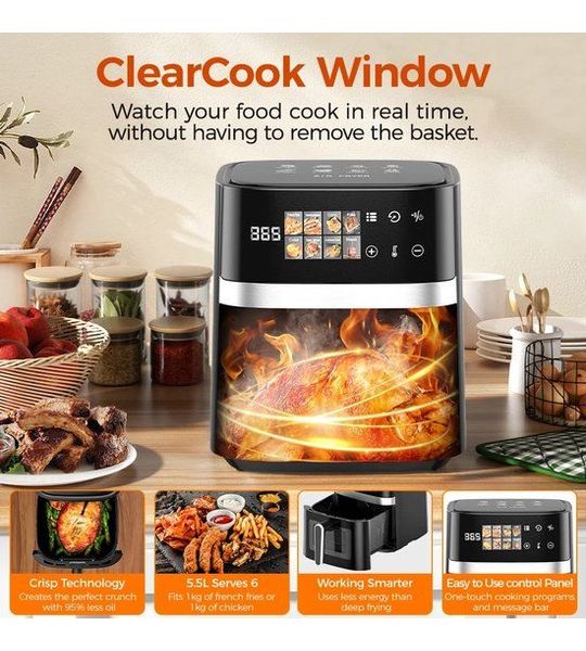 Wentink Mo Airfryer- airfryer xxl - airfryer oven - Luchtfriteuse 8in1