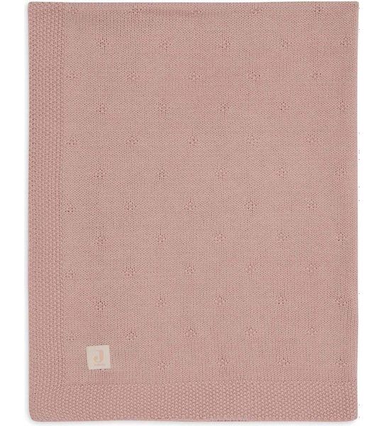 Deken Wieg Jollein Cosy Knit 75x100 Wild Rose
