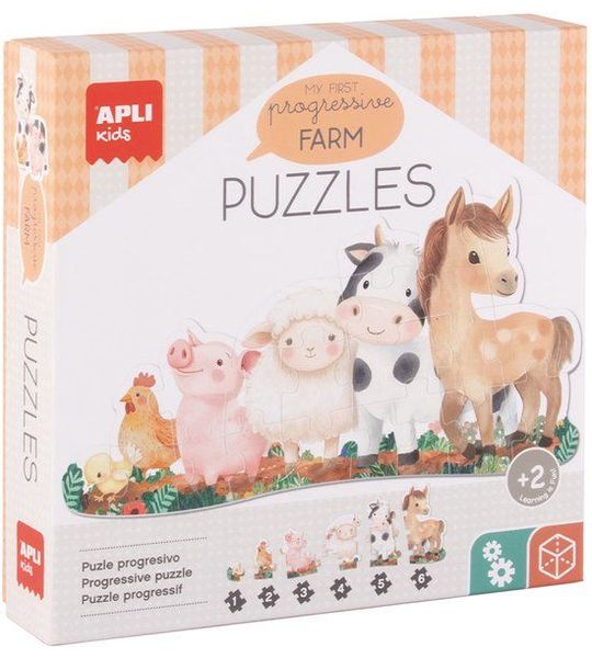 Apli Puzzel Set Mijn Eerste Boerderijdieren
