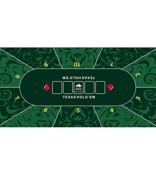 Buffalo Pokerkleed groen 180x90cm 3mm