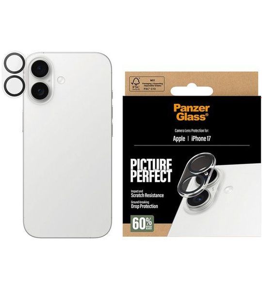 PanzerGlass iPhone 17 Picper Camera Clear Smartphone-lens Voor Apple Transparant