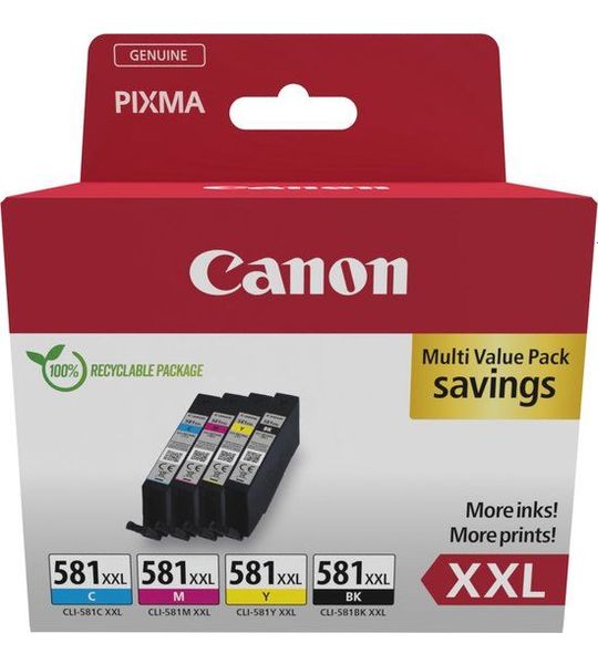 Canon CLI-581XXL 4-pack zwart en kleur