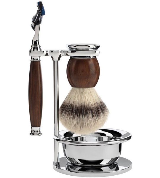 MÜHLE Scheerset 4-delig Sophist - Ironwood Fusion