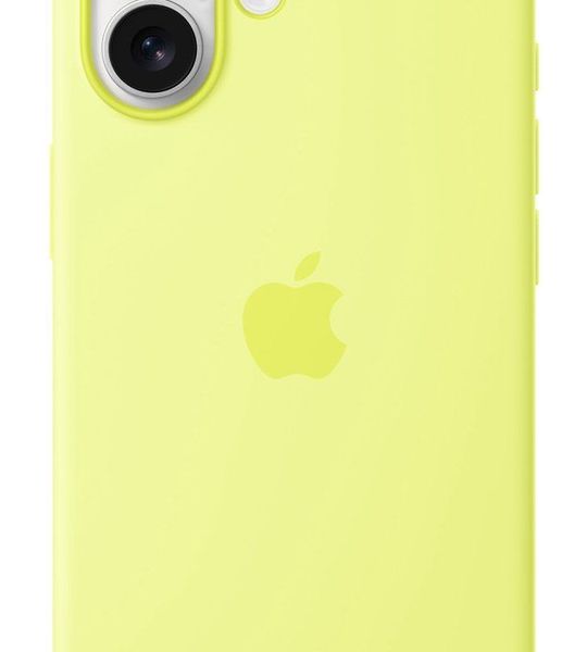Apple Silicone Magsafe Cover Voor Apple Iphone 17 Neongeel