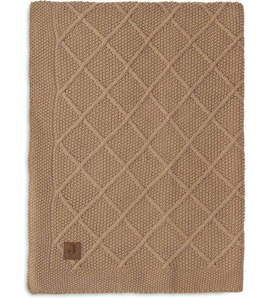 Deken Wieg Jollein 75x100 Check Knit Biscuit