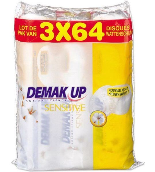 Demak Up Wattenschijfjes Sensitive Trio Pack 3x64st