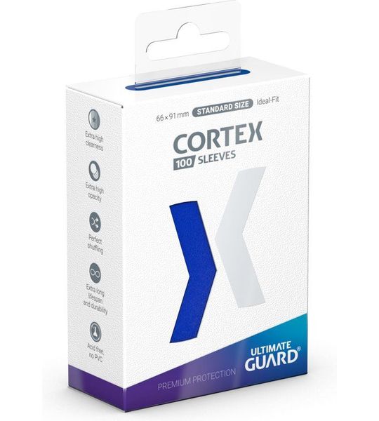 Cortex Sleeves Standard Size Blauw (100x)