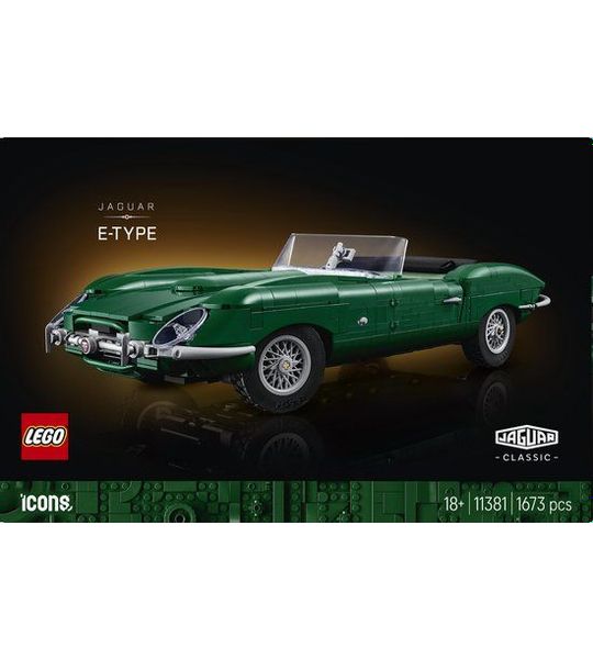 LEGO Icons Jaguar E-Type - Klassieke Sportwagen Auto - 11381