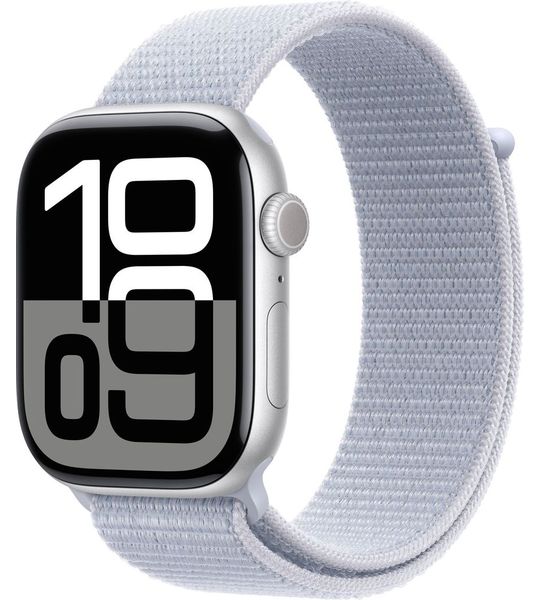 Apple Watch Series 10 4G 46mm Zilver Sport Loop