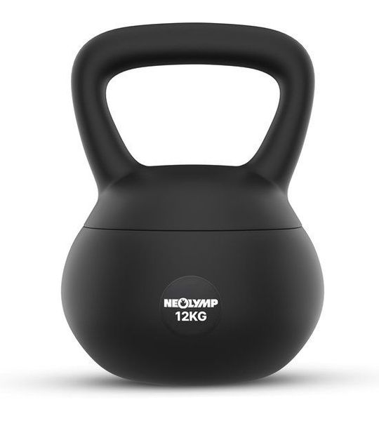 NEOLYMP 12 kg Soft Kettlebell voor gevorderden – Antislip grip voor training