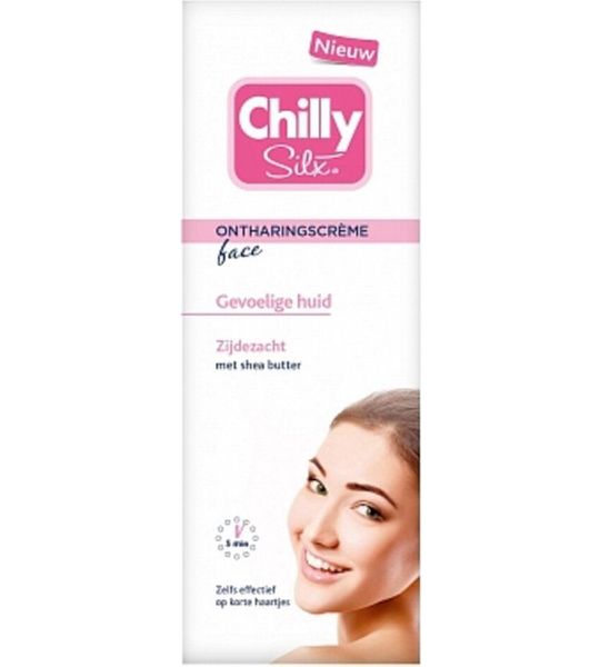 6x50ml Chilly Silx Ontharingscreme Face Gevoelige Huid Voordeelverpakking