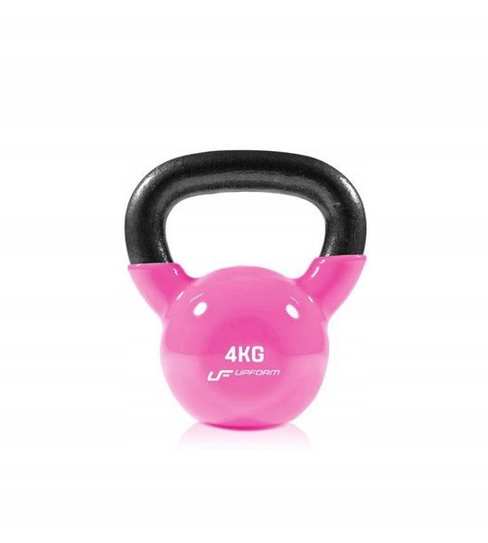 UpForm - Kettlebell UFKV04 - 4 kg - gietijzer met vinylcoating - roze