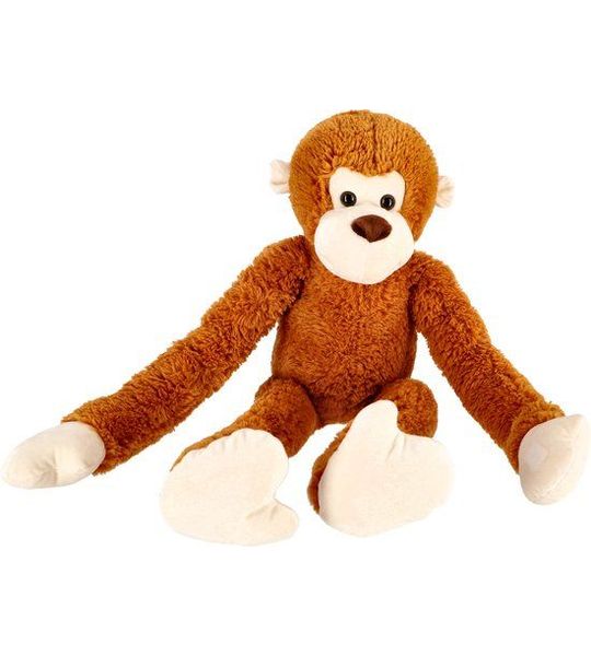 Pluchiez Knuffel Aap Met Lange Armen 80 Cm Bruin