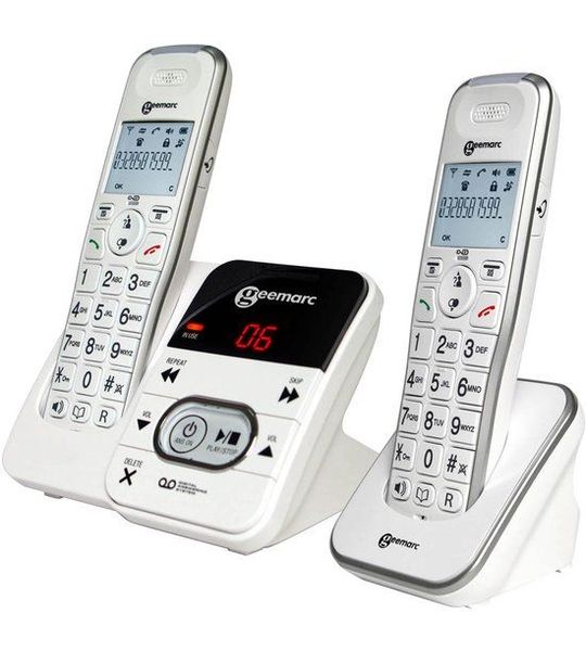 Geemarc Amplidect 295-2 Dect Met Grote Knoppen En Antwoordapparaat (duo Set)