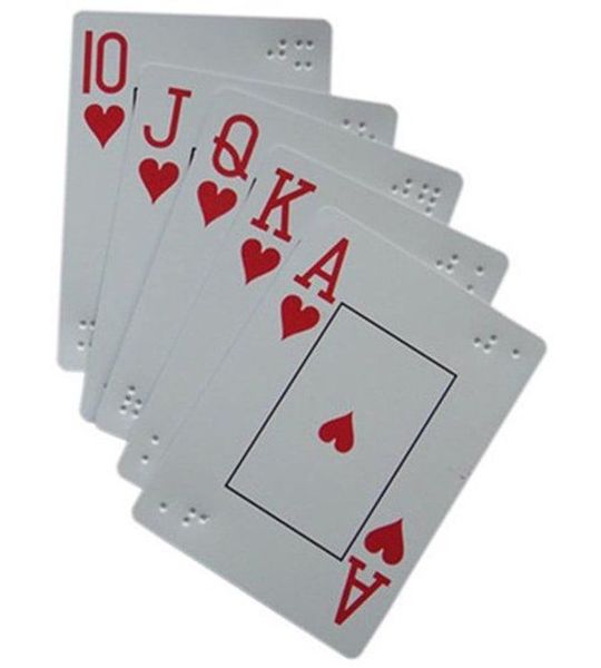SPHProducts - Braille speelkaarten - Low Vision Poker - Geschikt voor blinden