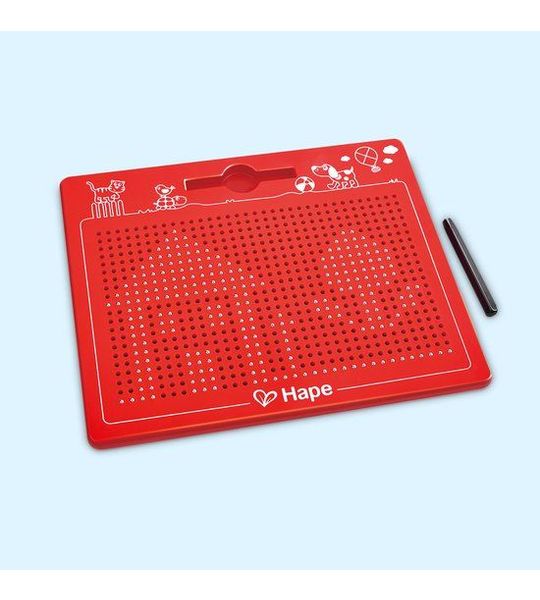 Hape Magnetisch Tekenbord Groot Rood - Tekentafel voor Kinderen vanaf 4 Jaar