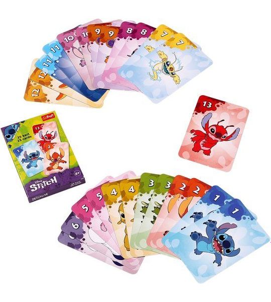 Disney Stitch Zwarte Piet kaartspel - Familiespel voor 4+ jaar - 25 kaarten