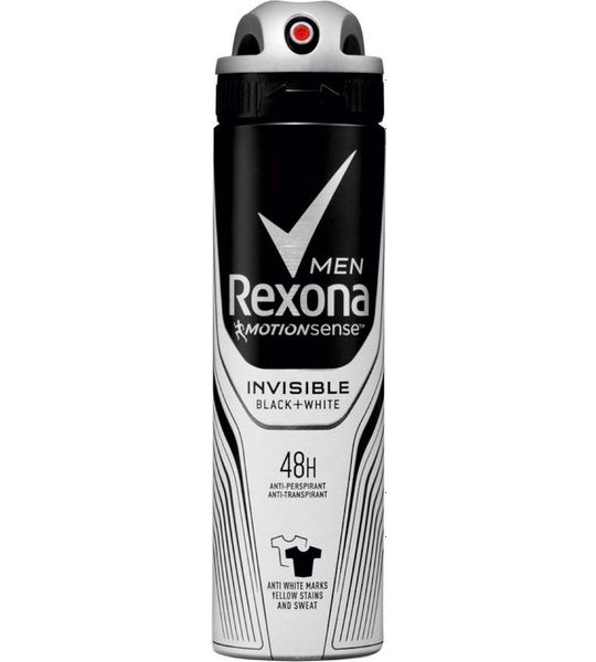 Rexona Men Invisible On Black + White Clothes Aerosol Anti-transpirant
