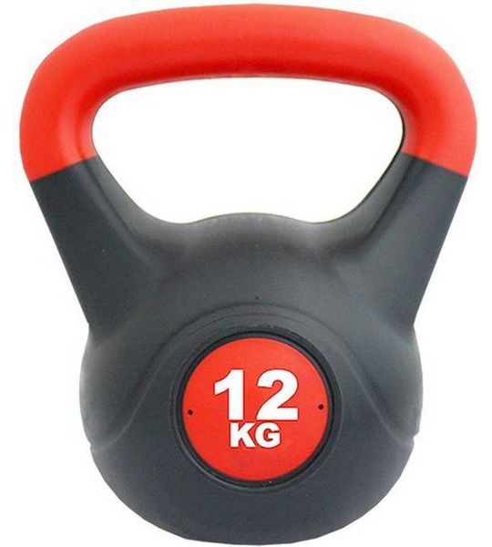 Softee Pvc 12kg Kettlebell Zwart 12 kg