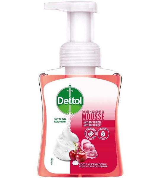Dettol Handzeep Zachte Mousse - Roos & Kersenbloesem
