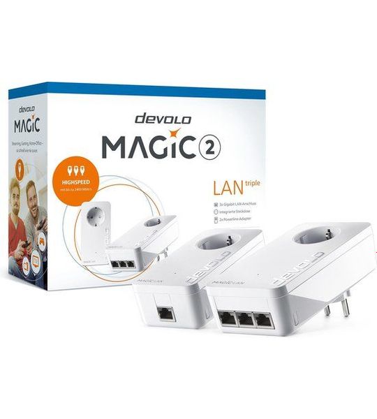 Devolo Powerline 2400 Mbps Starters Set Powerline Adapter