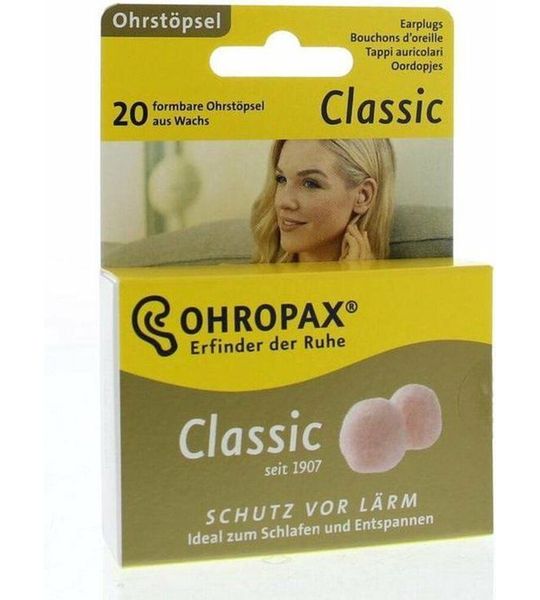 Ohropax Geluidsdempers Wasbolletjes Oordopjes 20st