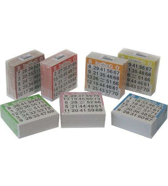 Bingoblok 105mmx105mm 25vel | Set a 20 stuk | 21 stuks