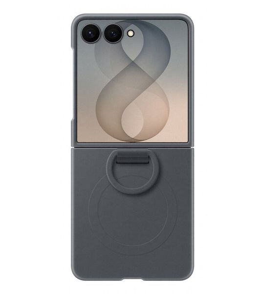 Samsung Silicone Ring Magnet Telefoonhoesje Voor Samsung Z Flip8 Zwart