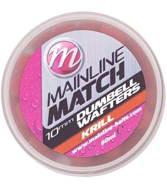 Mainline Match Dumbell Wafters 10mm - Smaak : Red Krill