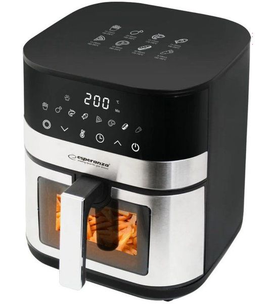 Esperanza Vetvrije Friteuse/Airfriteuse 5L Voor Een Fit Dieet In De Keuken